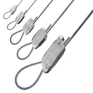 Stahlseil längenverstellbar (Gripple 2), 10 - 45Kg, mit Schlaufe, 8m (10-er Set)